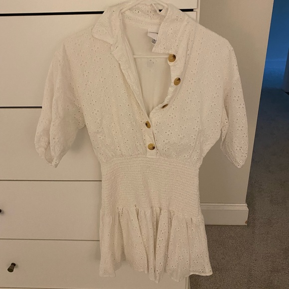 Dresses | Skylar Madison White Eyelet Dress | Poshmark
